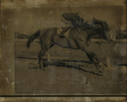 Horse Racing- unidentified horse and jockey. - Historic Images