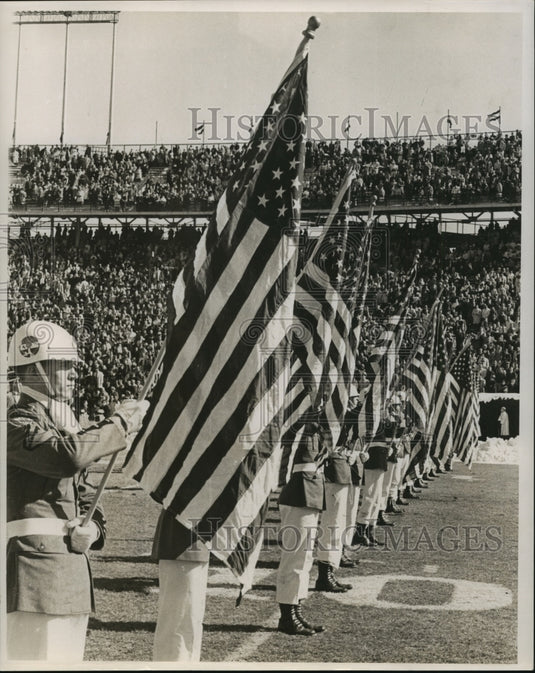 1964 Sugar Bowl- Gorgas Rifle drill team at halftime - Historic Images