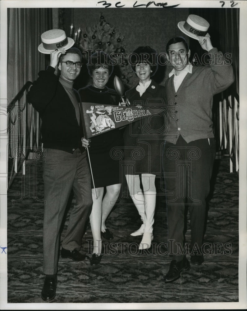 1968 Sugar Bowl - Alumni Fans Mr. &amp; Mrs. Harris Jacobs &amp; Silvermans - Historic Images