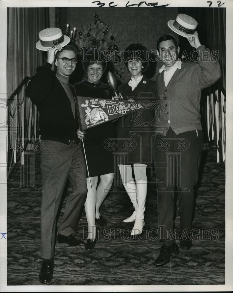 1968 Sugar Bowl - Alumni Fans Mr. & Mrs. Harris Jacobs & Silvermans - Historic Images