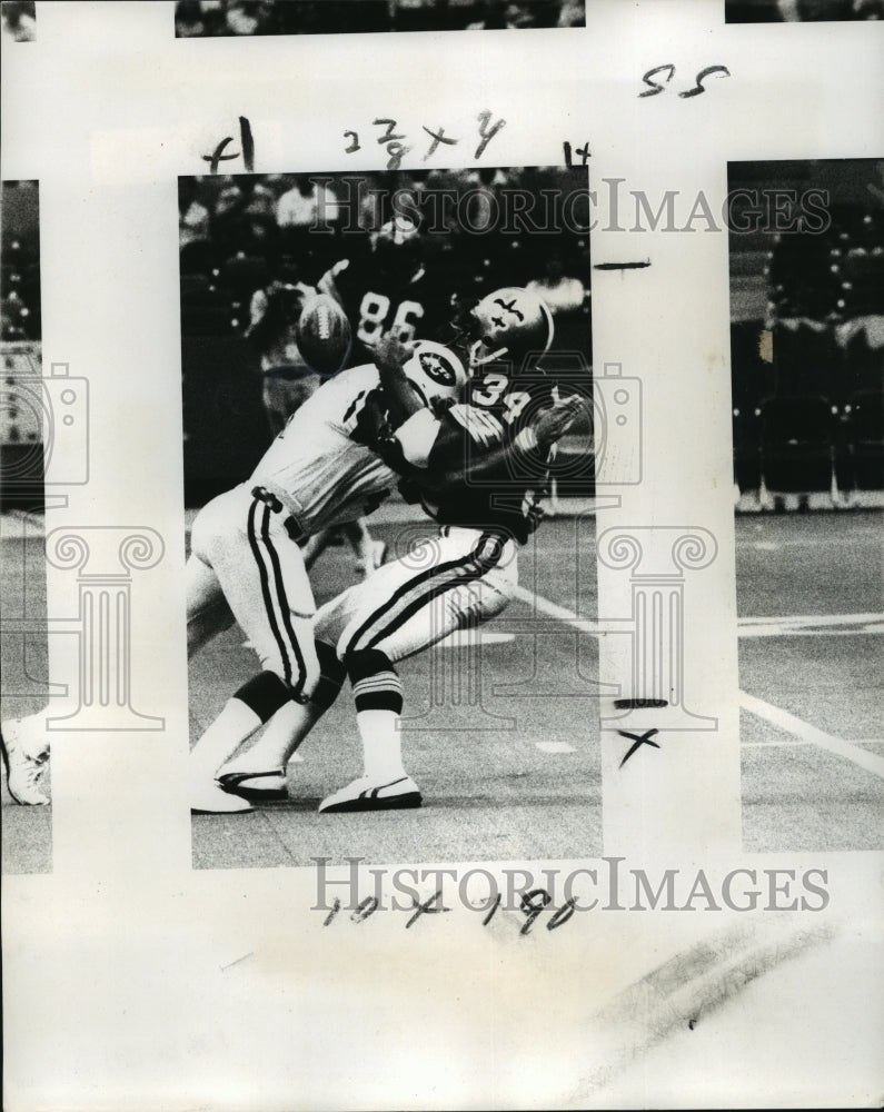 1977 Press Photo New Orleans Saints- Saint&#39;s Anthony Galbreath #34 - Historic Images