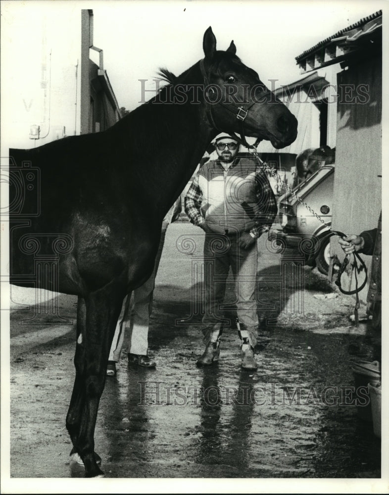 1982 Honey Pot with trainer George Shaheen Jr. - Historic Images