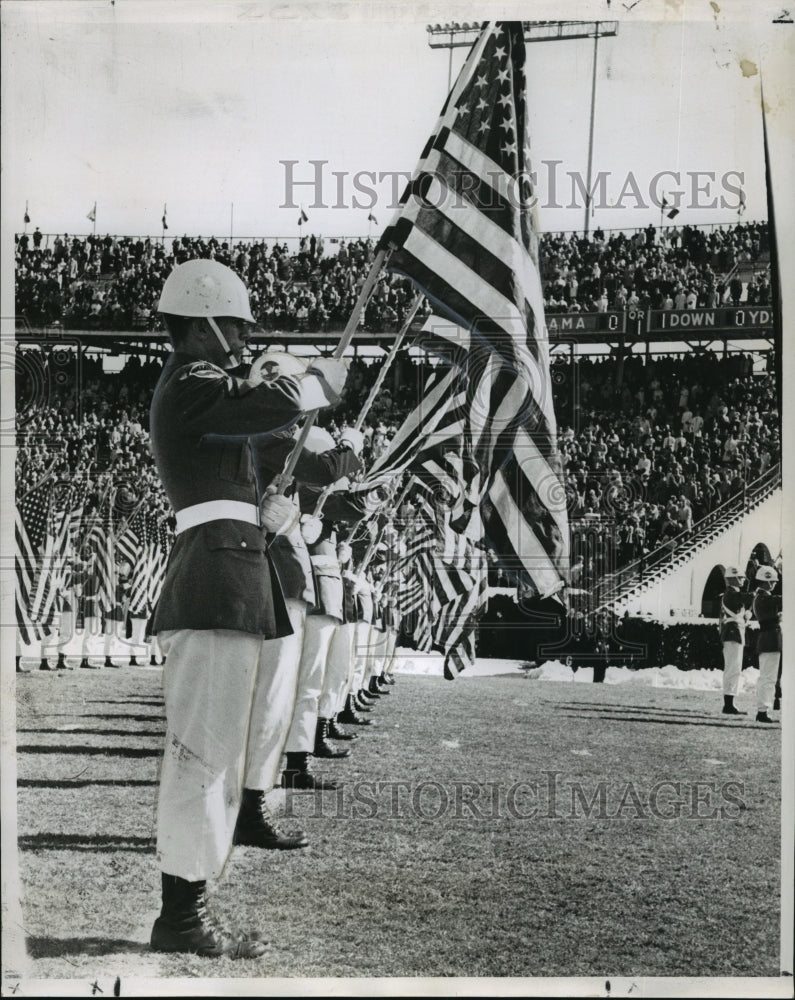 1964 Sugar Bowl- Gorgas Rifles of Swanee Institute at halftime., - Historic Images