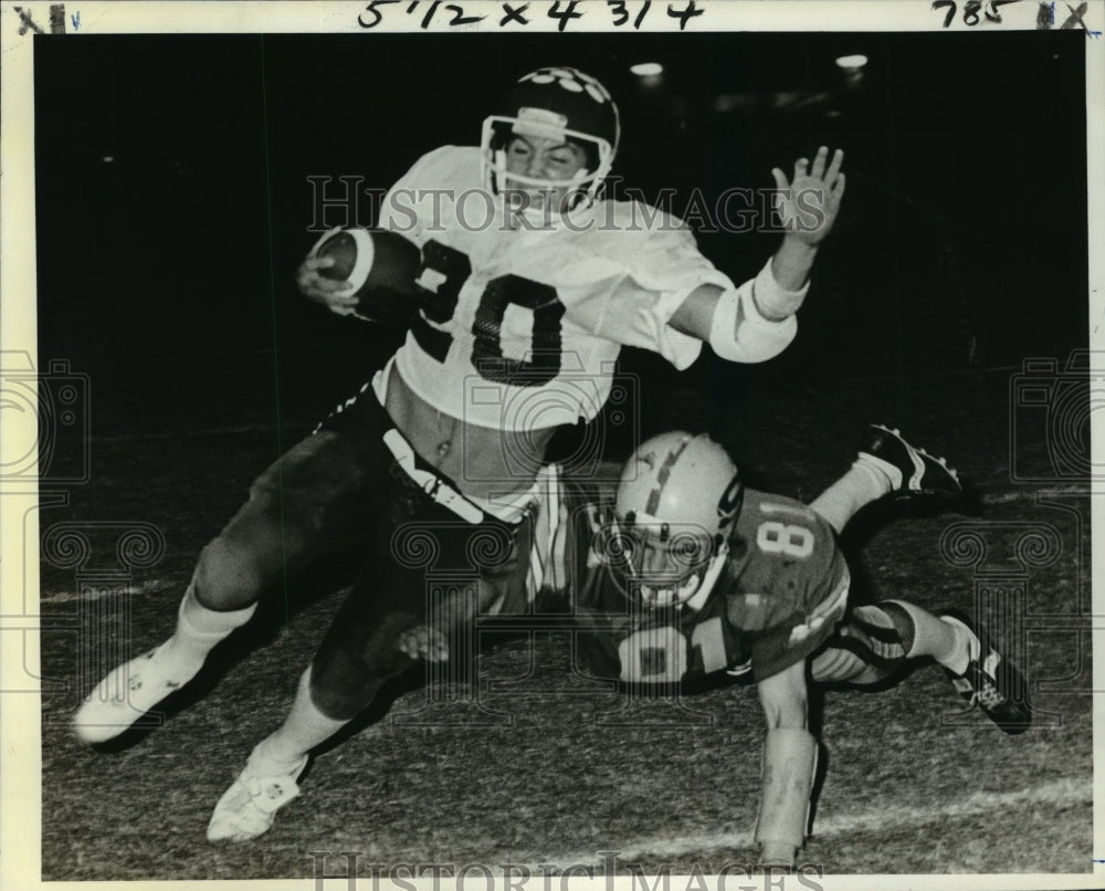 1980 Press Photo Barbe High School - Scott Ayers, Football Player - nos01579- Historic Images