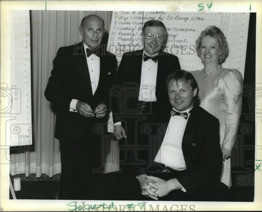 1990 Press Photo New Orleans Saints Morten Andersen at the Sugar Plum Ball.- Historic Images