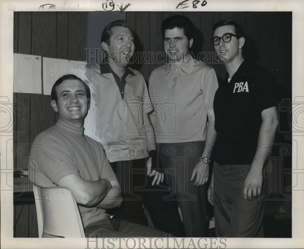 Press Photo Jim Stefanich, Bill Allen with Two Other Men - nos02028 - Historic Images