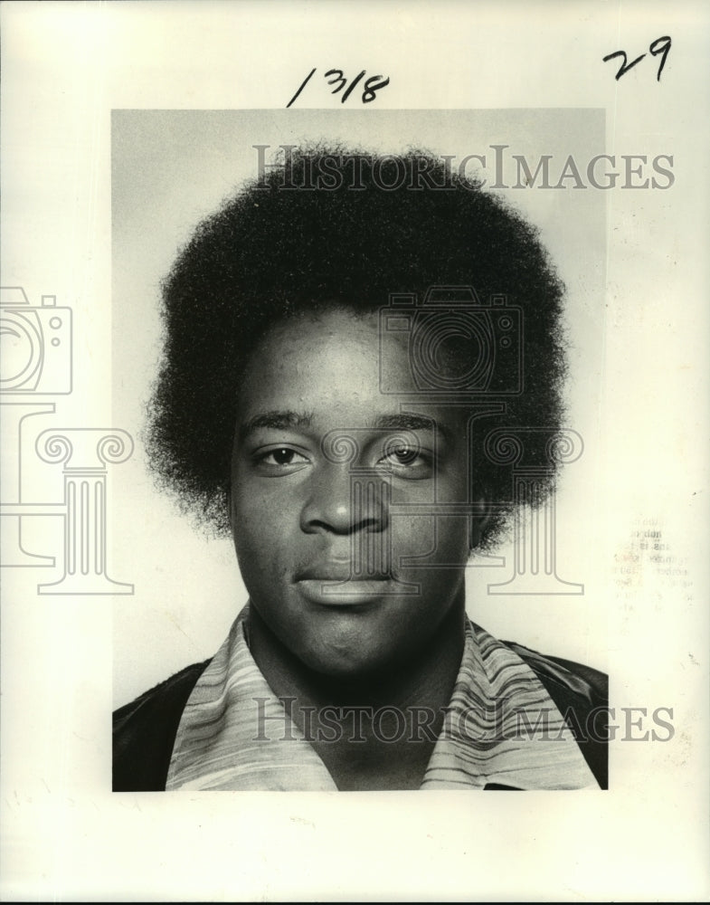 1979 Press Photo Football - Ronza Anderson, football player from Saint John High- Historic Images