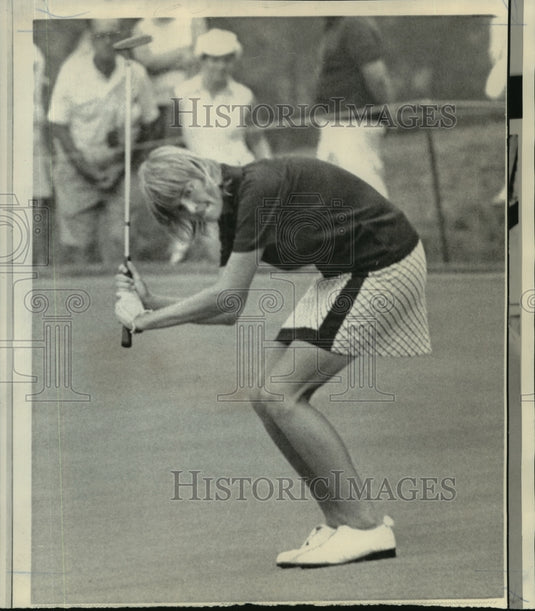 1974 Press Photo Golf - Kathy Ahern during Women's Open at the La Grange Country- Historic Images
