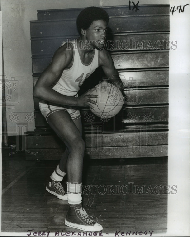 1977 Basketball Player Jerry Alexander of Kennedy - Historic Images