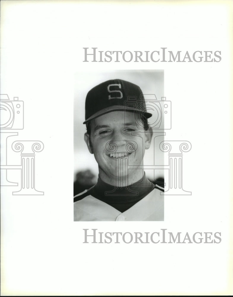 1991 Press Photo Archbishop Shaw High School baseball, Tony Alello. - nos02371 - Historic Images