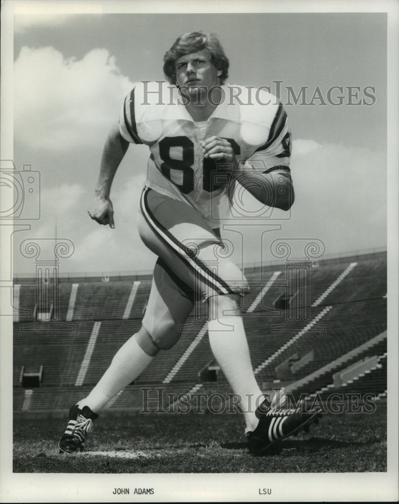 1980 John Adams, Louisiana State University Football Player - Historic Images