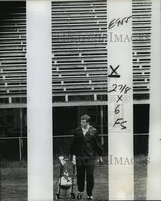 1978 Press Photo Mayfield Armstrong, Tulane University Football Trainer - Historic Images