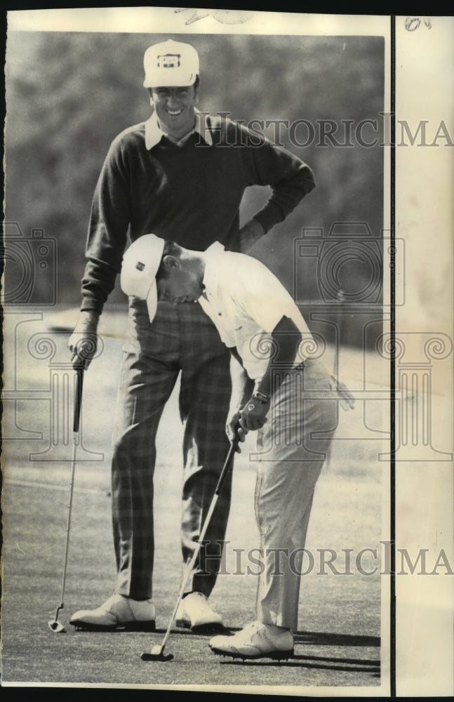 1972 Golfers George Archer and Takaski Kono at Augusta Golf Club - Historic Images