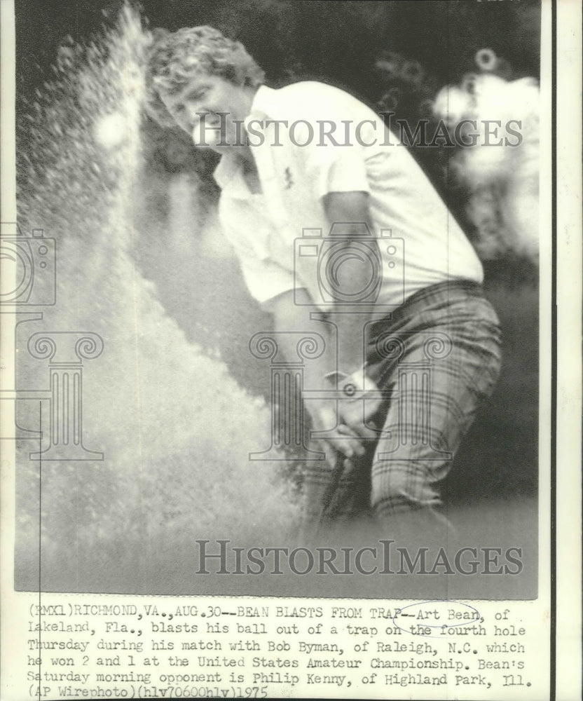 1975 Press Photo Golf - Andy Bean in United States Amateur Championship- Historic Images