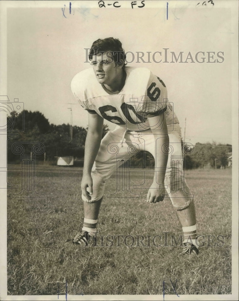 1974 Press Photo Football - Tommy Archer for Curtis Football Team - nos03322- Historic Images