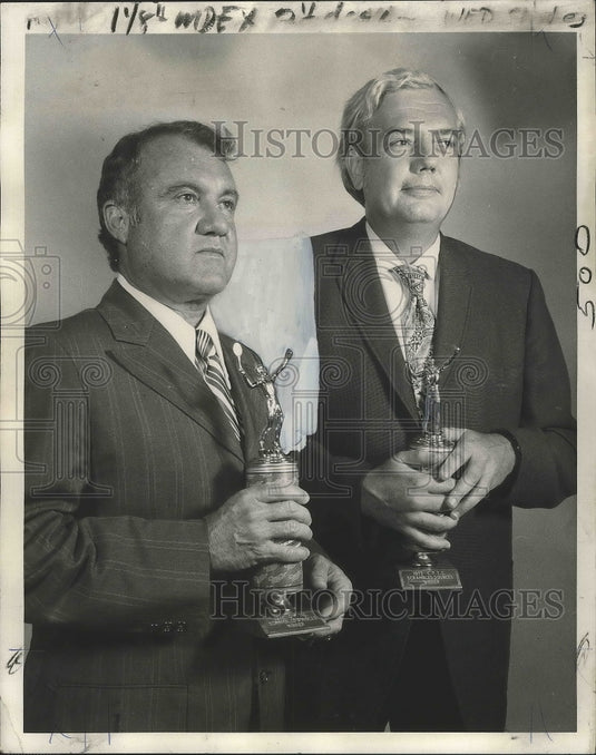 1972 Press Photo Tennis Players Roy Bartlett and John David, Doubles Winners - Historic Images
