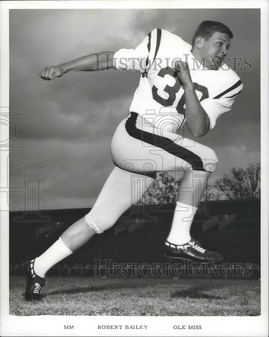 1970 Press Photo Robert Bailey, Ole Miss Football Player - nos03625 - Historic Images