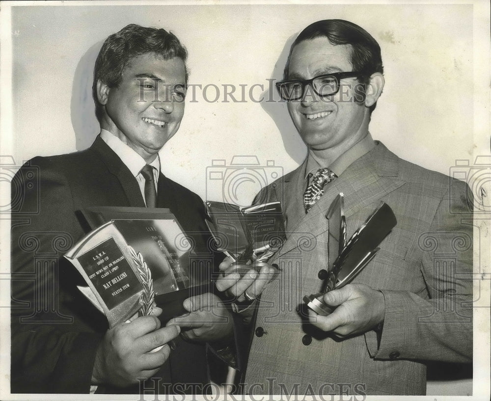 1970 Press Photo Nat Belloni, States-Item Sports Writer at Shreveport Awards - Historic Images