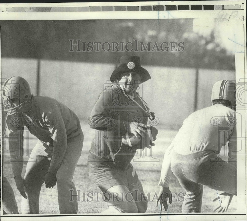 1970 Press Photo Don Baker, Arizona State Football at Atlanta Workout- Historic Images