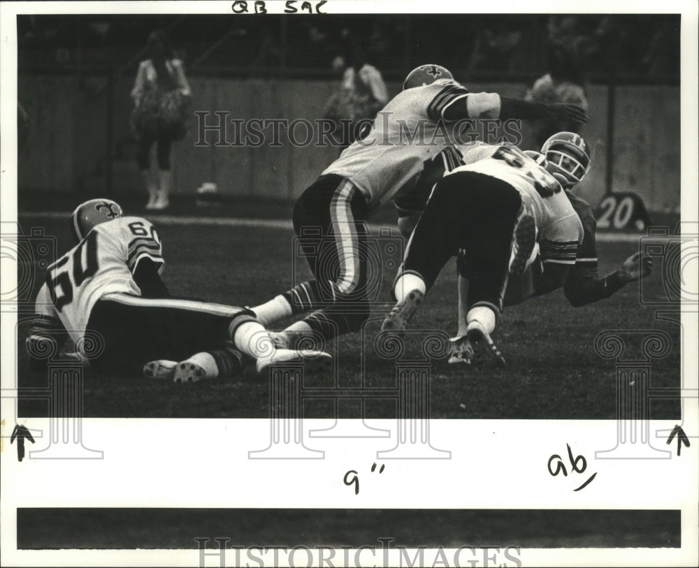 1979 Press Photo Barry Bennett, Saints Football Quarterback at Denver Game - Historic Images