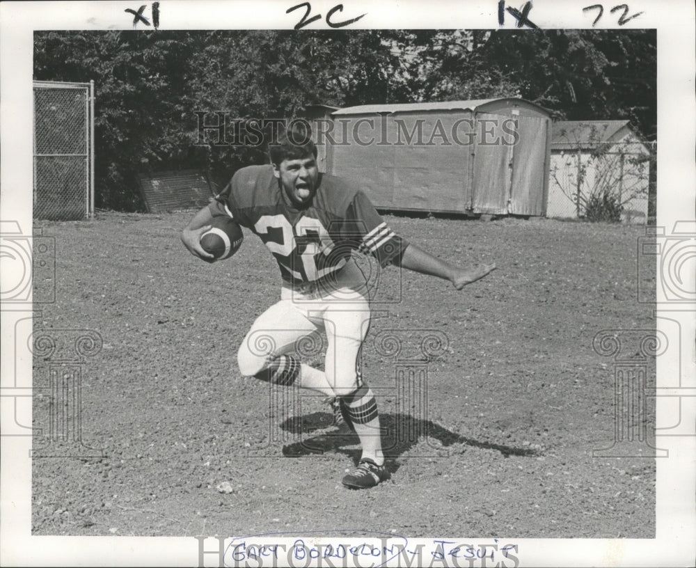 1971 Press Photo Jesuit Football Player - nos05320 - Historic Images