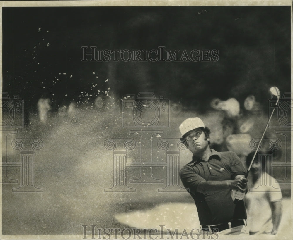 1978 Homero Blancas Swings in the Sand at New Orleans Open Golf - Historic Images