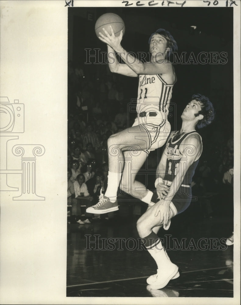 1972 Press Photo Bruce Bolyard, Tulane University Basketball Player at Game- Historic Images