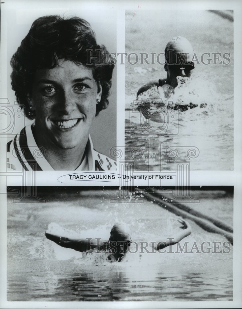 1986 Press Photo University of Florida Swimmer Tracy Caulkins - nos06066- Historic Images