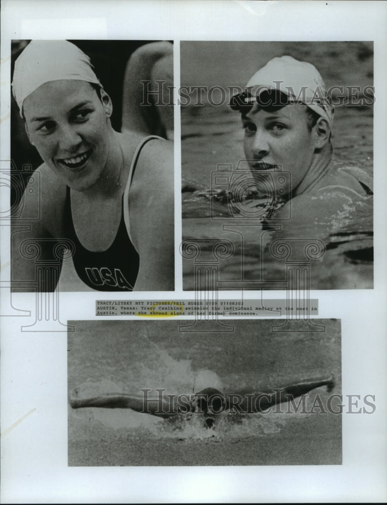 1984 Press Photo University of Florida Swimmer Tracy Caulkins - nos06067- Historic Images