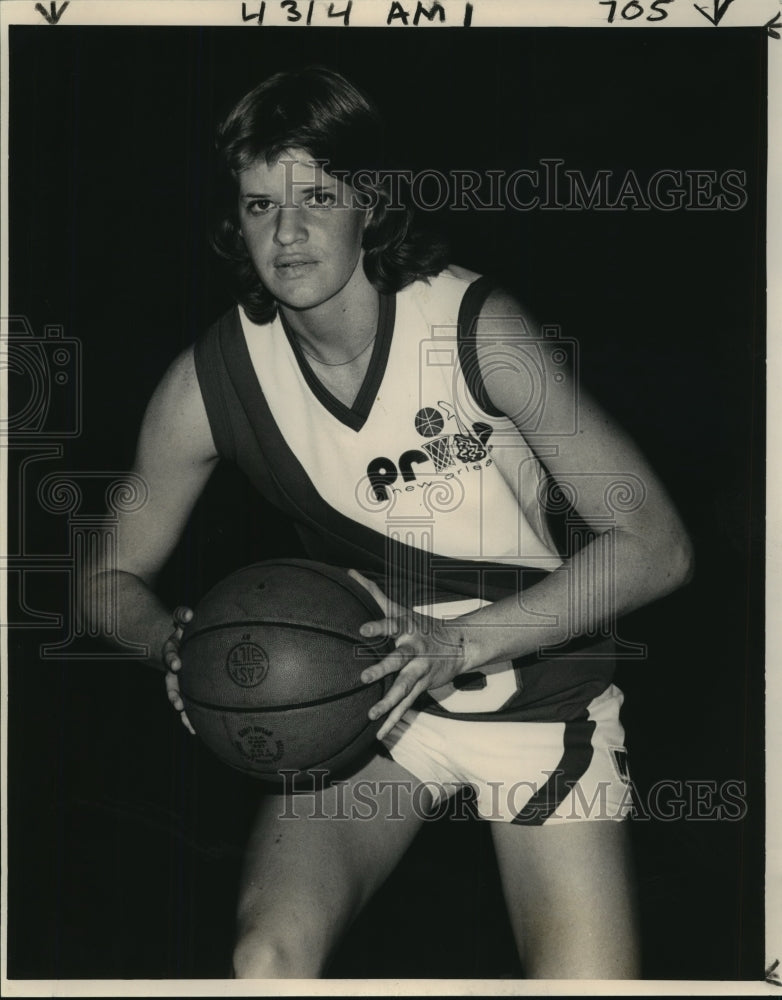 1980 Press Photo Basketball Player Pride&#39;s Vicky Chapman - nos06078 - Historic Images