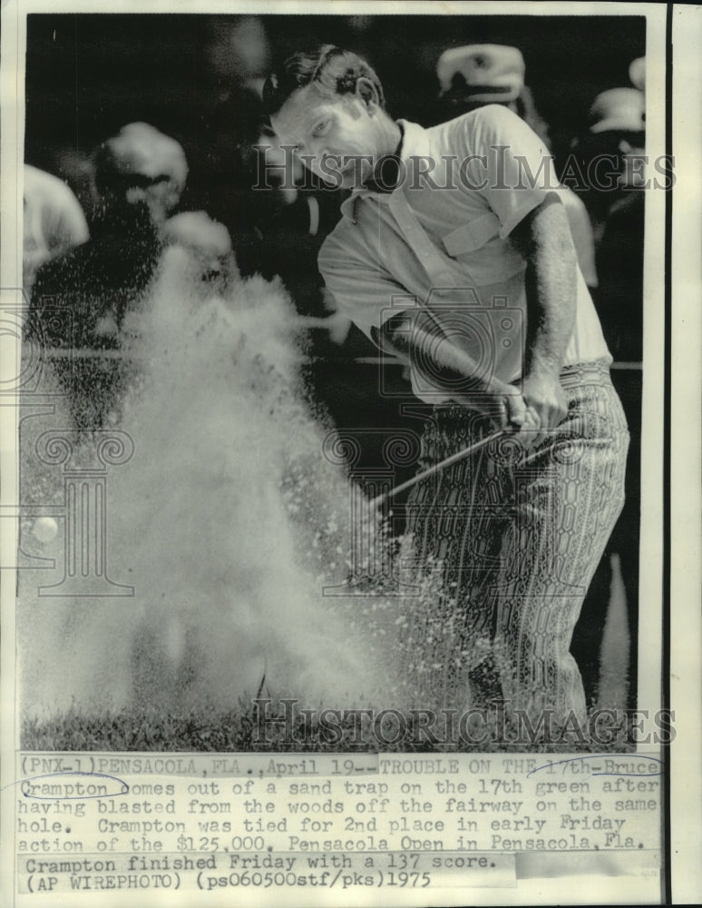 1975 Press Photo Golfer Bruce Crampton at Pensacola Open in Pensacola, Florida - Historic Images