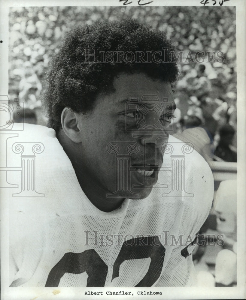 1971 Oklahoma Football Player Albert Chandler - Historic Images