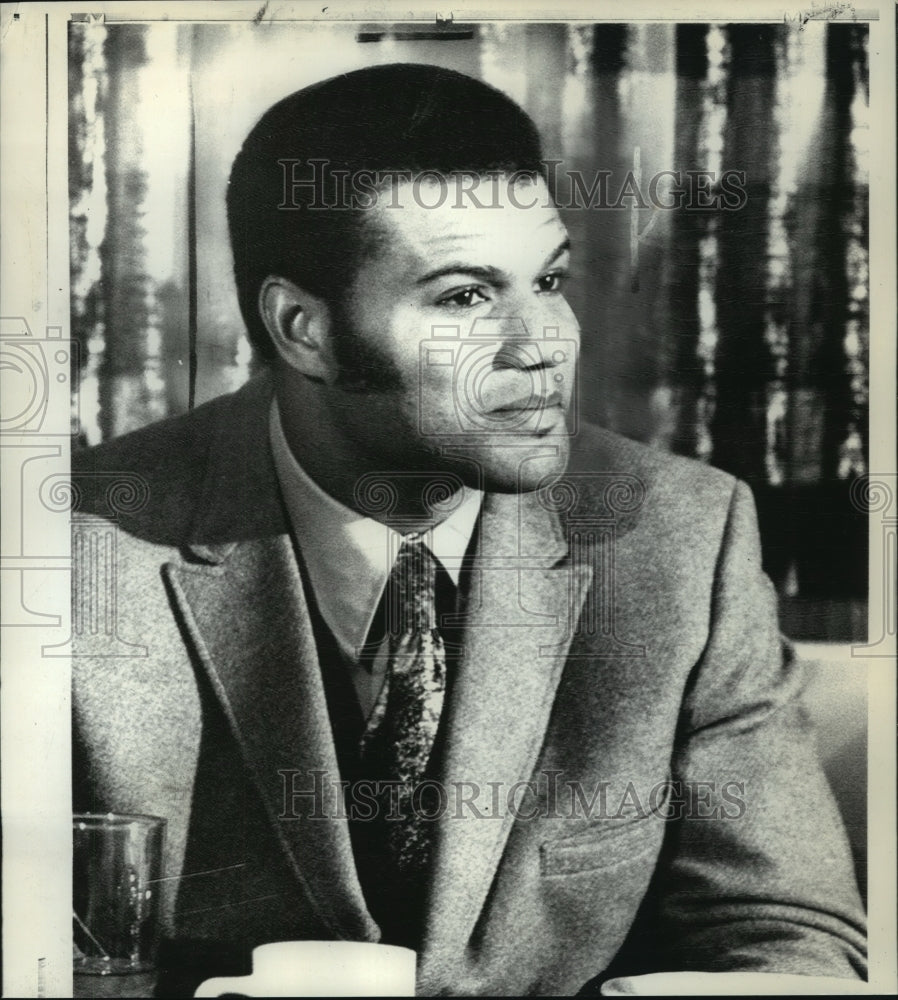 1971 Press Photo Cleveland first Baseman Chris Chambliss, Baseball Player - Historic Images