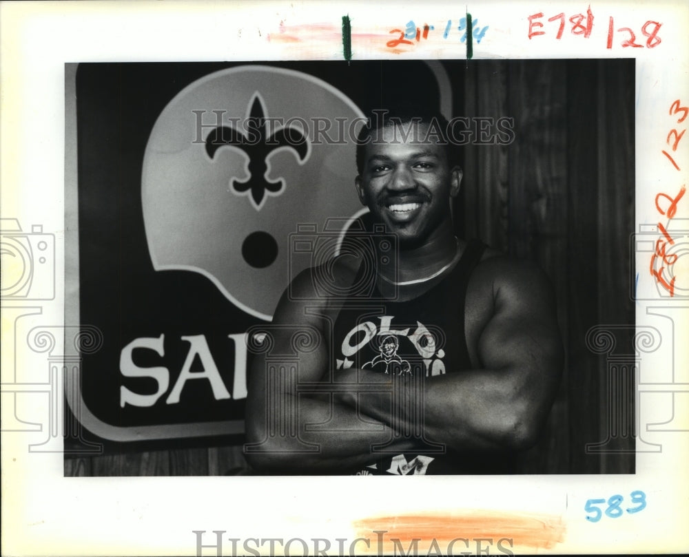 1988 Press Photo New Orleans Saints Football Player Lydell Carr - nos07071- Historic Images