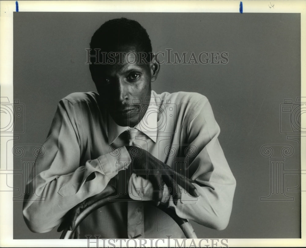1990 Press Photo Joe Cook, former Xavier Prep High Basketball Standout - Historic Images