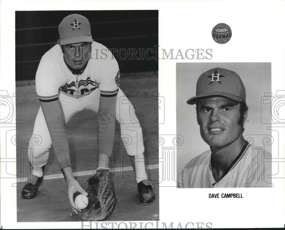 1975 Press Photo Dave Campbell, Astros Baseball Player - nos07366- Historic Images