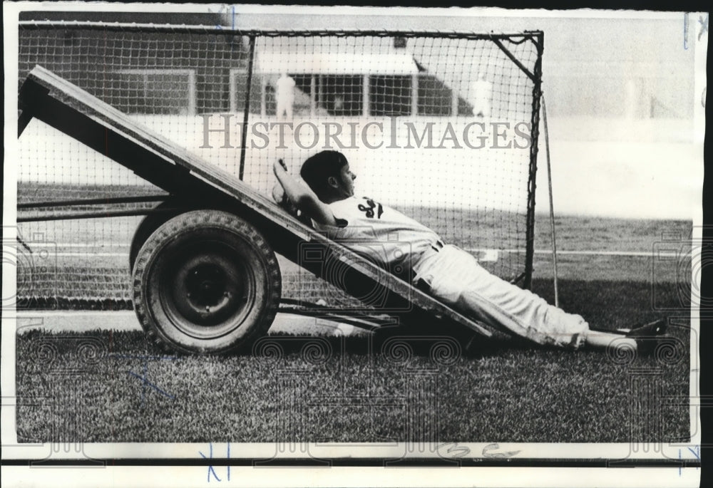 1970 Press Photo Joe Coleman, mainstay of Washington&#39;s pitching staff, Baseball - Historic Images