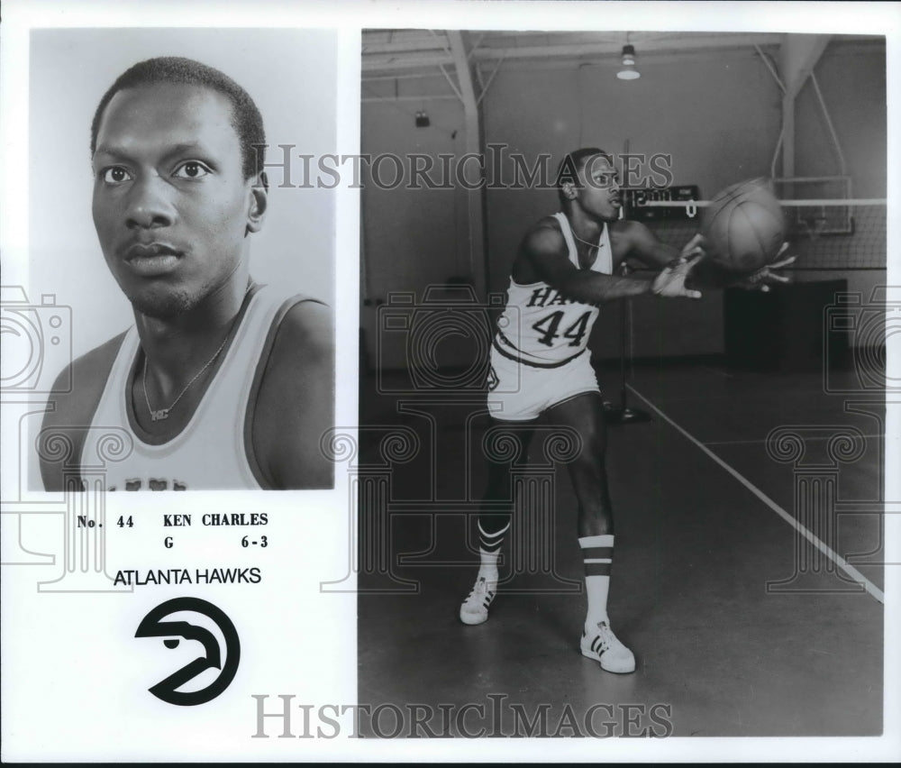 1978 Press Photo Ken Charles, Atlanta Hawks Basketball Player - nos07556 - Historic Images