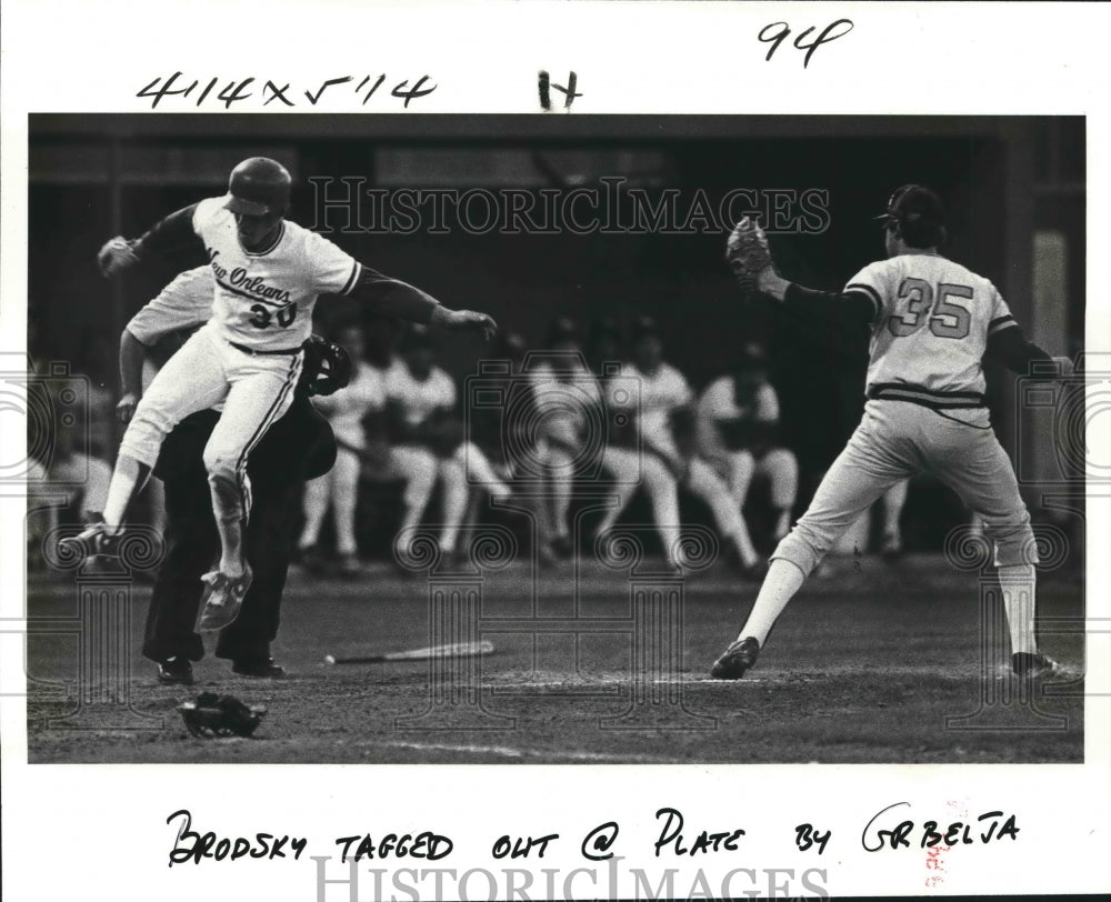 1980 Press Photo Howie Brodsky, University of New Orleans Baseball Player - Historic Images