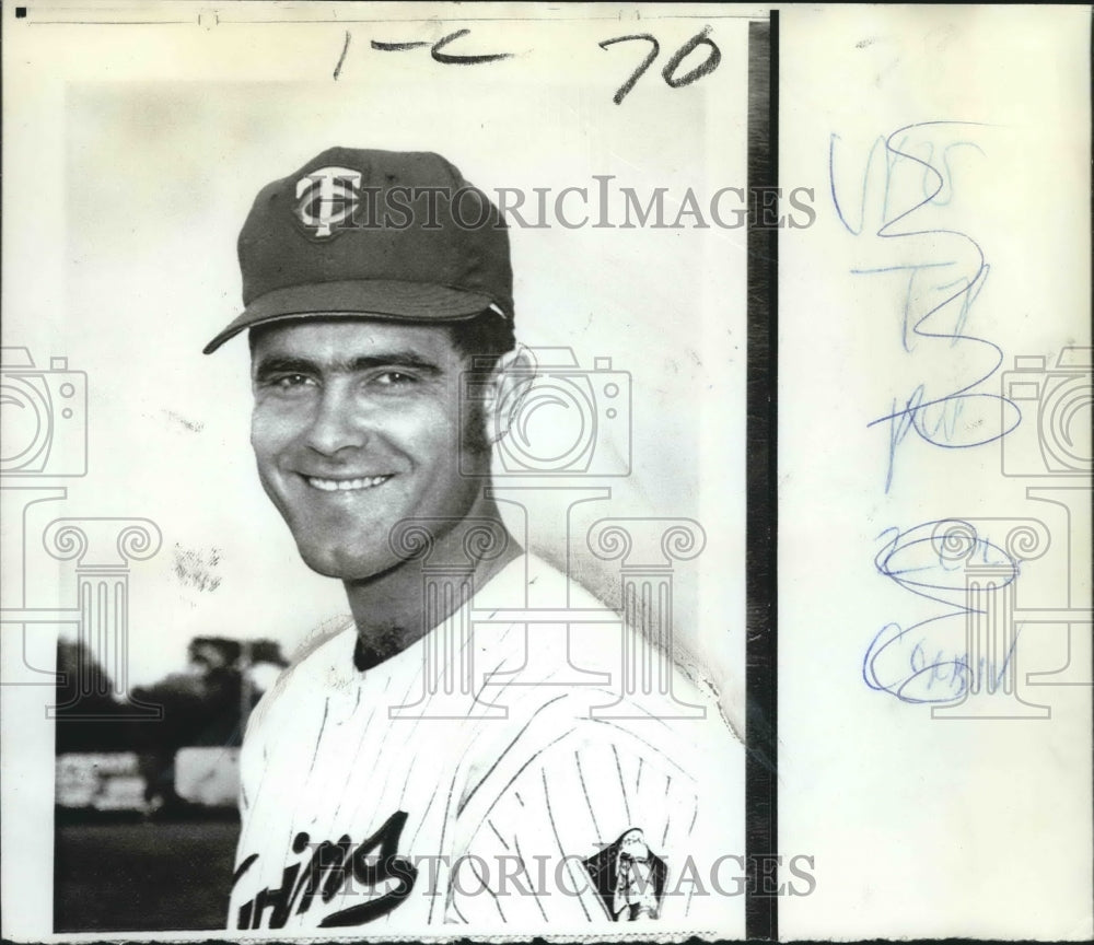 1971 Press Photo Baseball Player Ray Corbin - nos07741- Historic Images