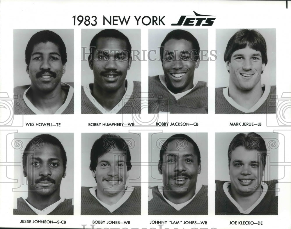 1983 Press Photo New York Jets Football Players - nos07979 - Historic Images