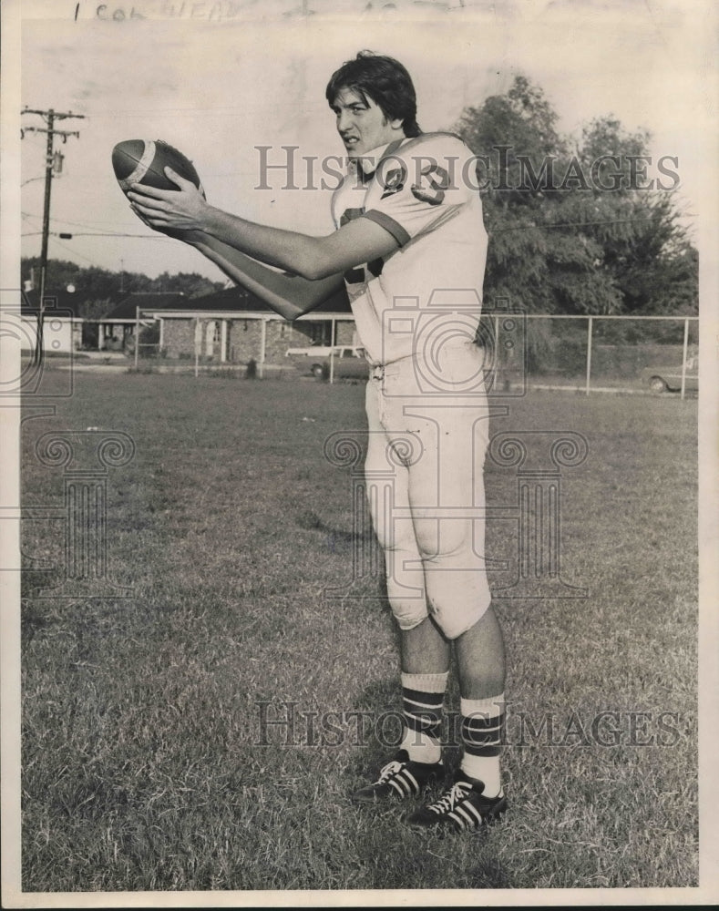 1974 Press Photo Doug Brignac, Curtis Football Player - nos08134 - Historic Images