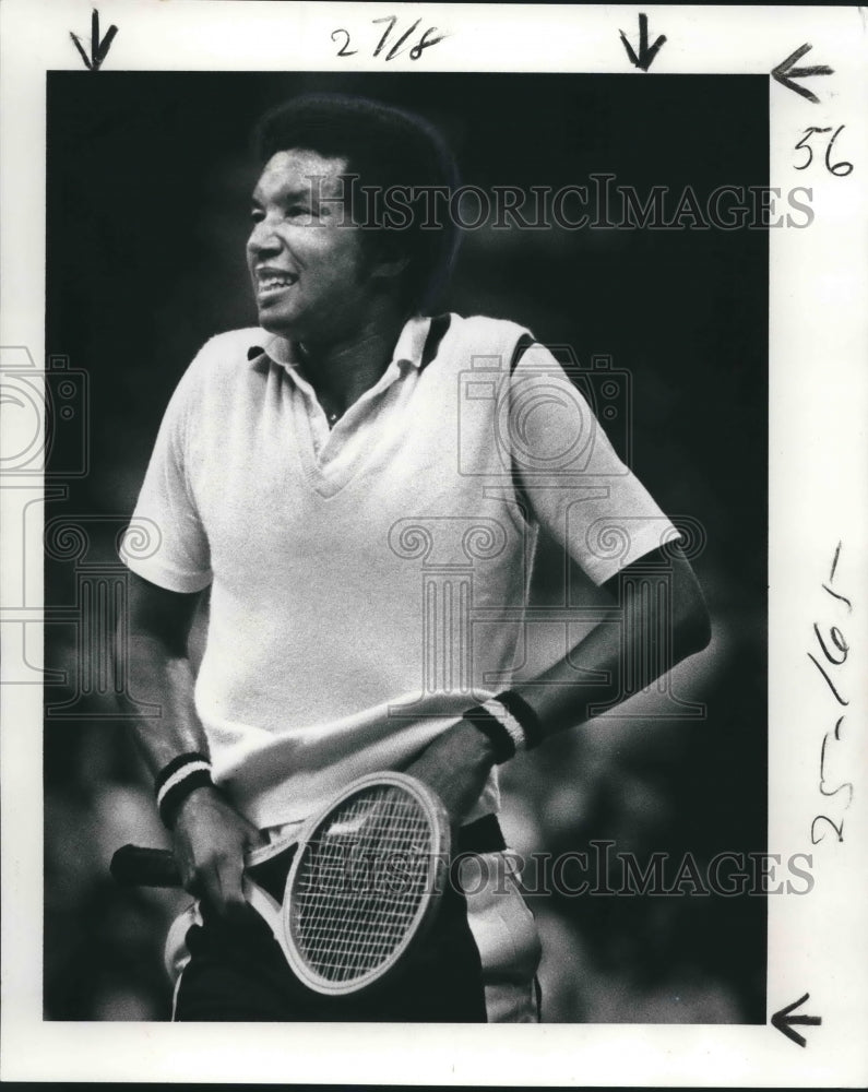 1978 Press Photo Tennis Player Arthur Ashe in Game - nos08178 - Historic Images