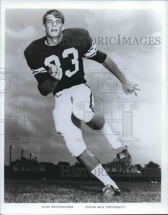 1969 Press Photo Texas A&M University Football Player Ross Brupbacher- Historic Images