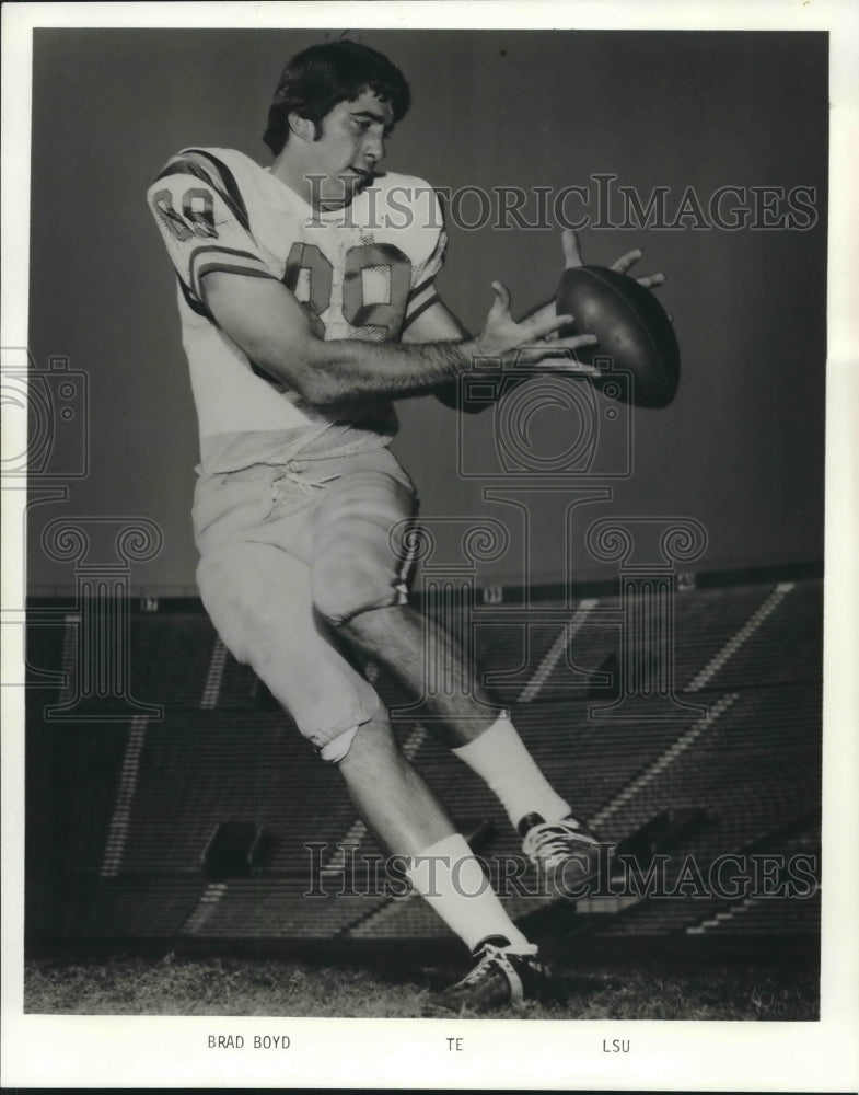 1974 Press Photo Louisiana State University Football Player Brad Boyd, TE- Historic Images