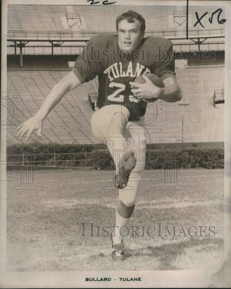 1971 Press Photo Tulane Football Player Joe Bullard - nos08417- Historic Images