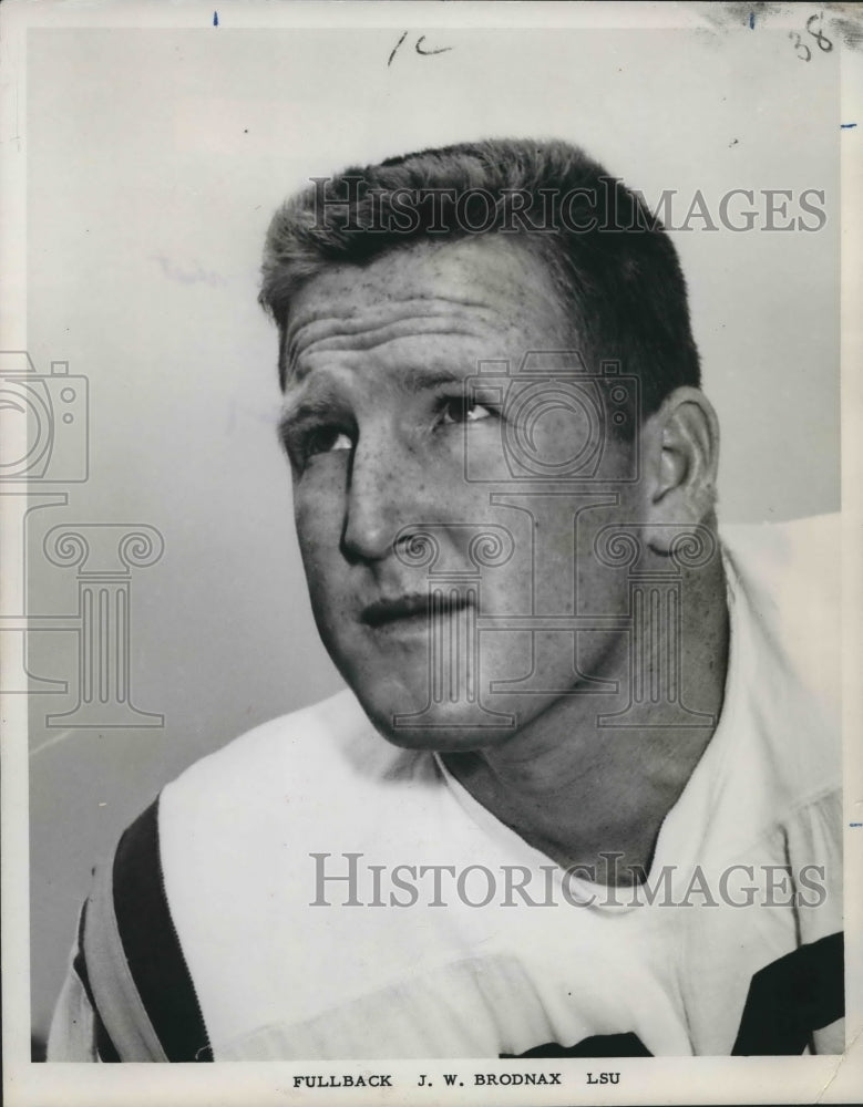 Louisiana State University Football Player J. W. Brodnax, Fullback - Historic Images