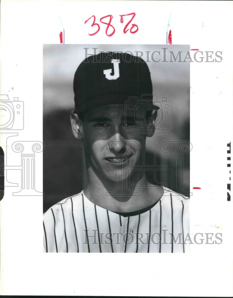 1991 Press Photo Jesuit Baseball Player Che Ceiras - nos08568 - Historic Images
