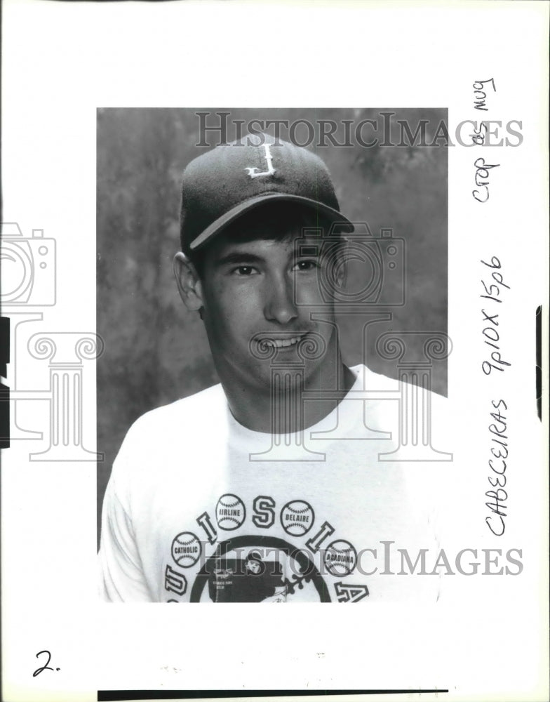 1994 Press Photo Baseball Player Joey Cabeceiras of Jesuit High School - Historic Images