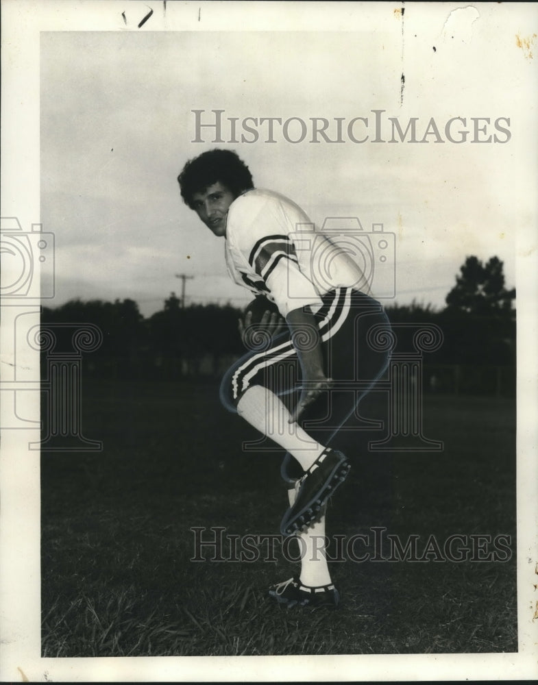 1973 Press Photo Football Player Mark Daigle, Linebacker - nos08662- Historic Images